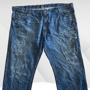 POLO RALPH LAUREN Men's Jeans Hampton Relaxed Straight Embroidered Graphic B & T